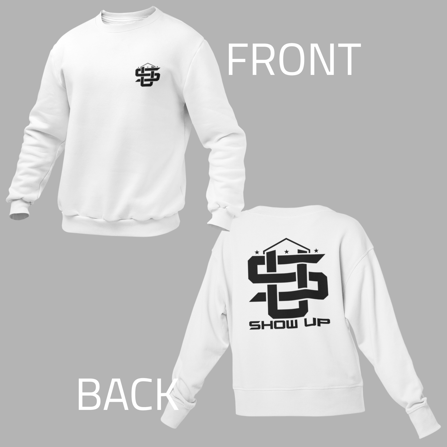 Show Up Badge Crewneck Sweatshirt